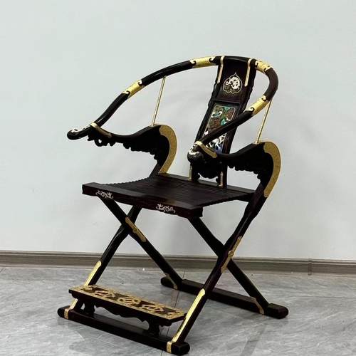 红木老挝大红酸枝头把交椅明清老挝交趾黄檀明式椅别墅家具定制款