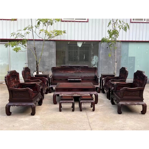 中式大红老挝收藏新黄檀交