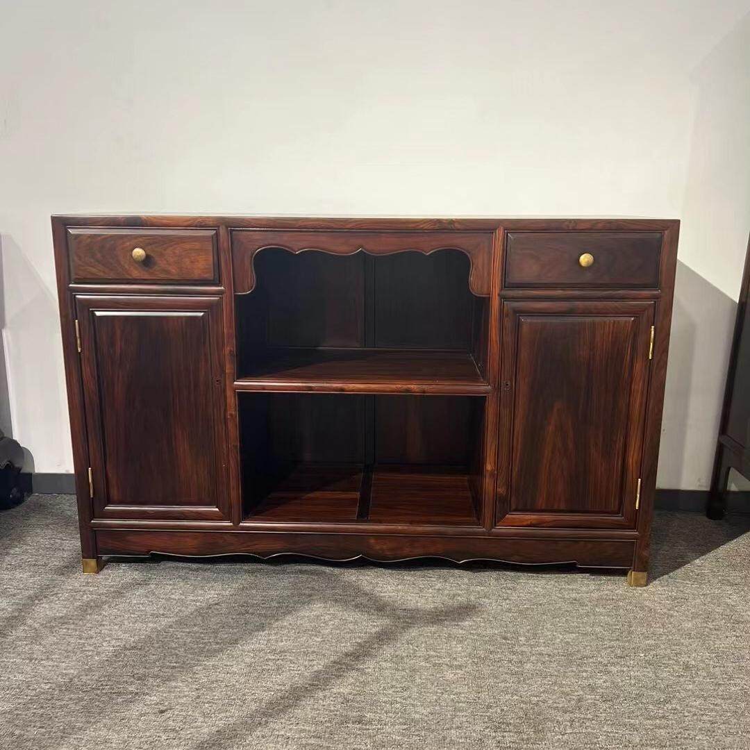 大红酸枝餐边柜红木茶水柜玄关柜电视柜实木橱柜新中式储物柜子,住宅家具,红木餐边柜,淘宝优惠券,粉丝福利购,淘宝优惠卷