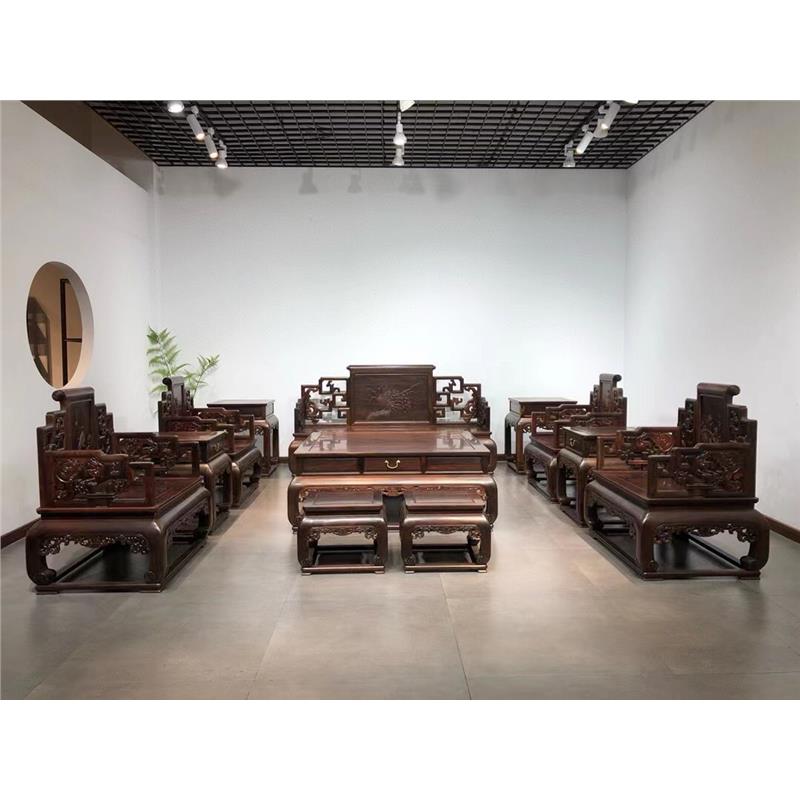 大红沙发十老挝套别墅木黄