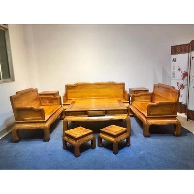 金丝楠木财源沙发家具套装