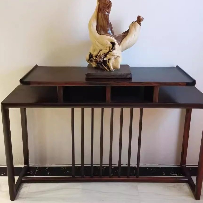 仙作红木交趾黄檀玄关桌