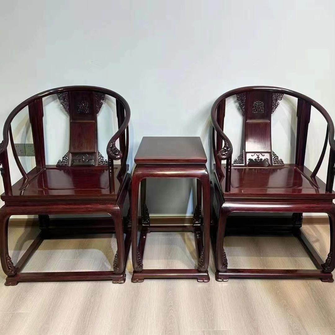 印度小叶紫檀皇宫圈椅三件套家具故宫围椅明式休闲椅红木会客椅,住宅家具,红木边桌几类,淘宝优惠券,粉丝福利购,淘宝优惠卷