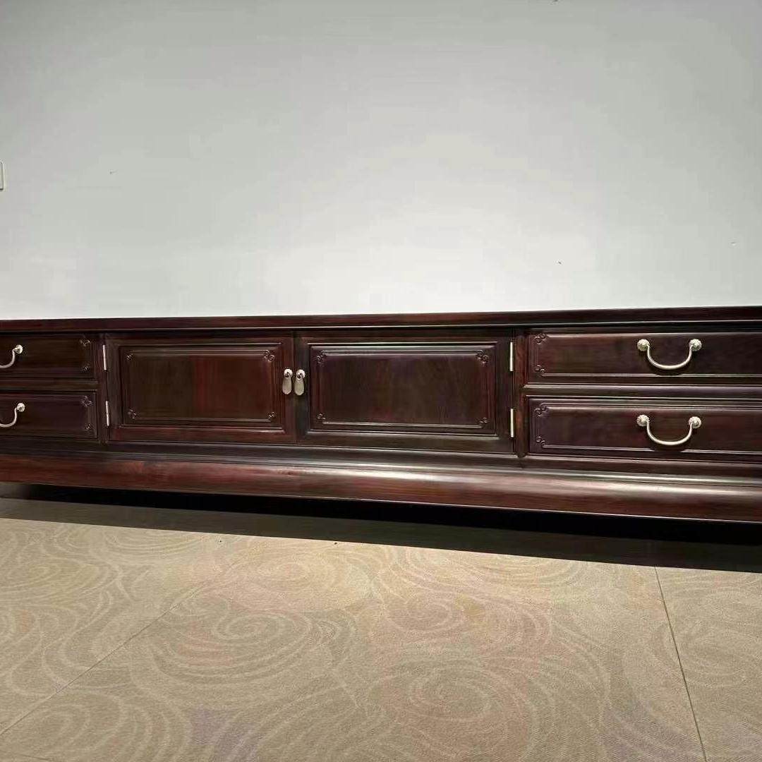 老挝大红酸枝电视机柜中式极简客厅实木视听矮地柜别墅家具收纳柜,住宅家具,红木电视柜,淘宝优惠券,粉丝福利购,淘宝优惠卷