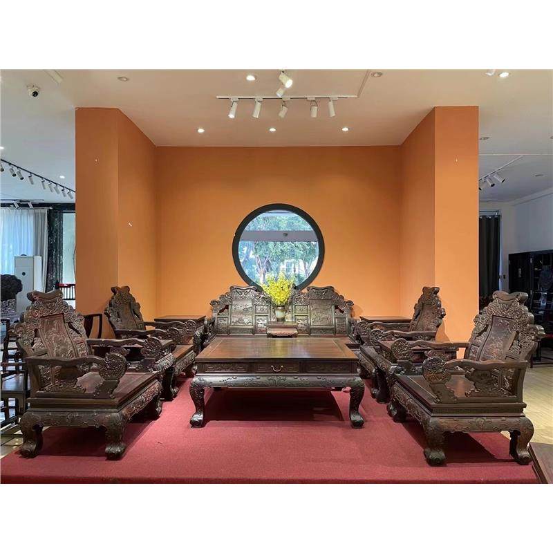 组合红木老挝酸枝木大红客厅家具新实木财源滚滚沙发中式全,住宅家具,红木沙发,淘宝优惠券,粉丝福利购,淘宝优惠卷