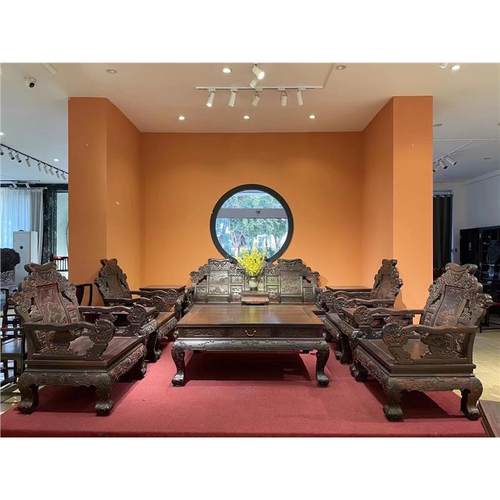 组合红木老挝酸枝木大红客厅家具新