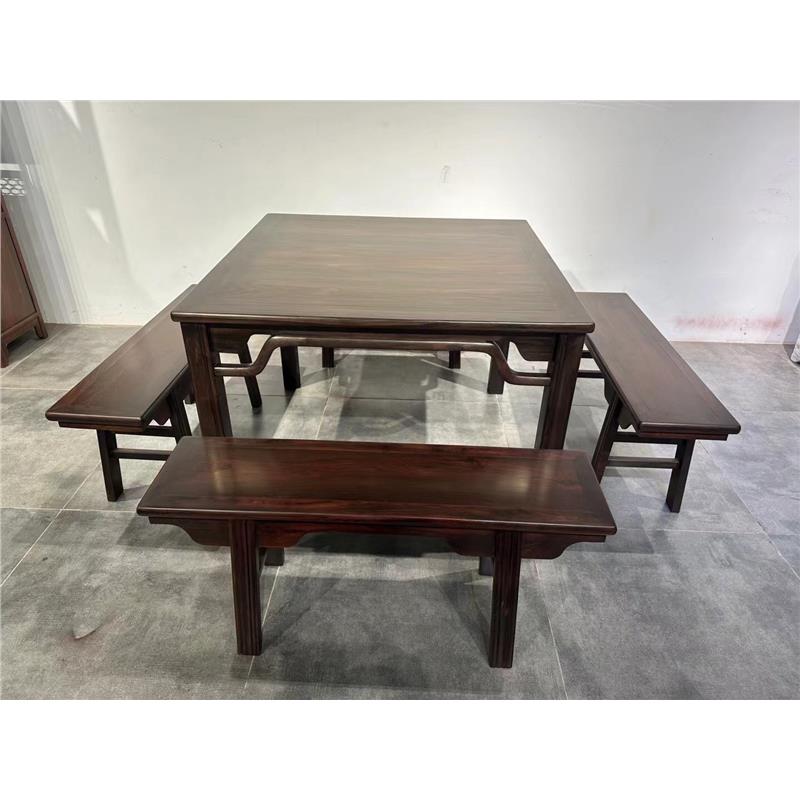 红木家具老挝大酸枝八仙桌