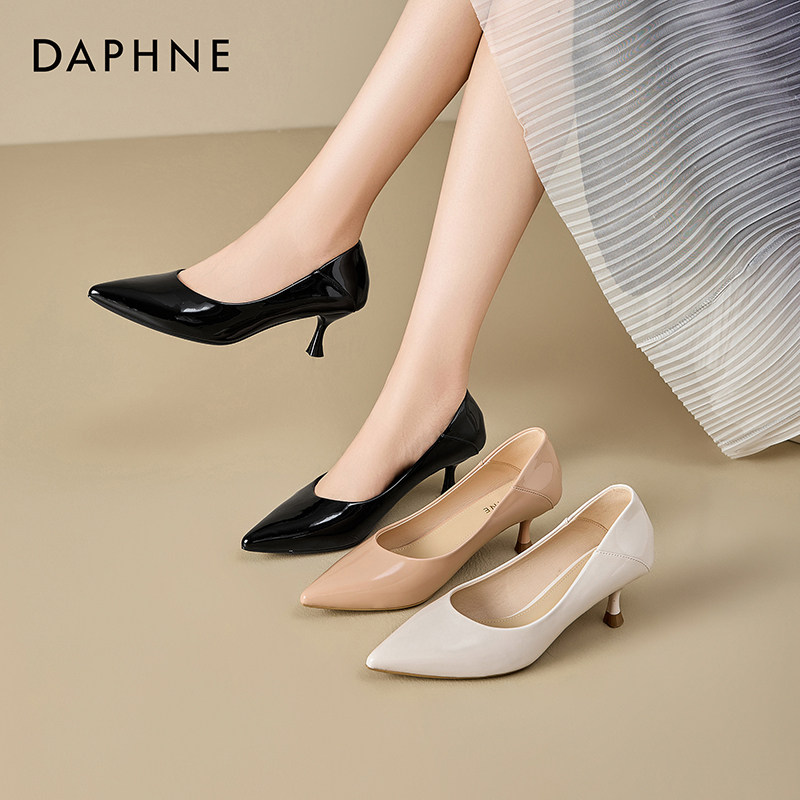 达芙妮高跟鞋女2025夏季新款单鞋配裙子法式细跟气质高级不累脚,女鞋,玛丽珍鞋,淘宝优惠券,粉丝福利购,淘宝优惠卷