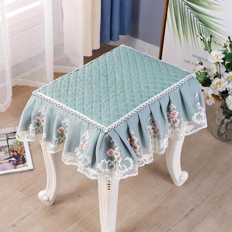 小方凳凳子套罩方形垫子板凳化妆凳家用欧式梳妆台梳妆凳坐垫座套