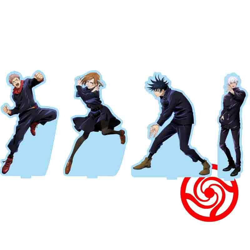 咒术回战动漫周边虎杖悠仁伏黑惠钉崎野薔薇和五条悟桌面立牌摆件