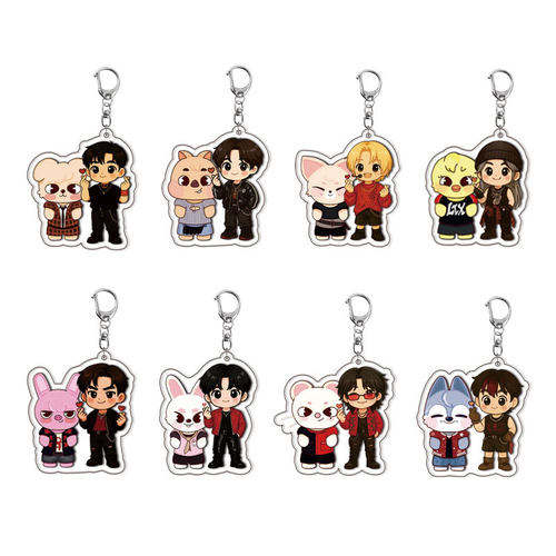 straykids亚克力双面钥匙扣动漫