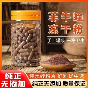 野生水蛭粉中药材菲牛蛭冻干粉野生蚂蝗水蛭打粉装胶囊