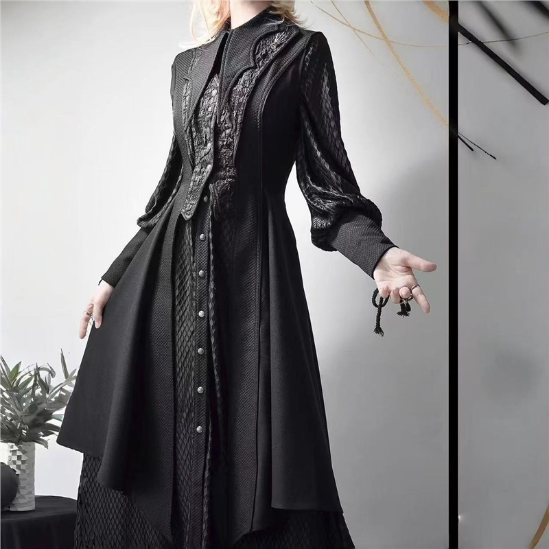 他/她是龙Lolita基佬装洛丽塔王子服长裙哥特风暗黑万圣节帅气女