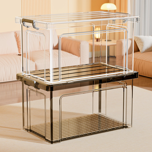 佳帮手透明收纳箱塑料加厚大容量家用玩具衣柜箱子衣物整理储物箱