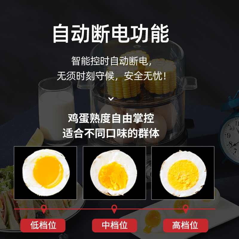 Solis/索利斯827蒸蛋器煮蛋器家用早餐机神器蛋羹定时自动断电