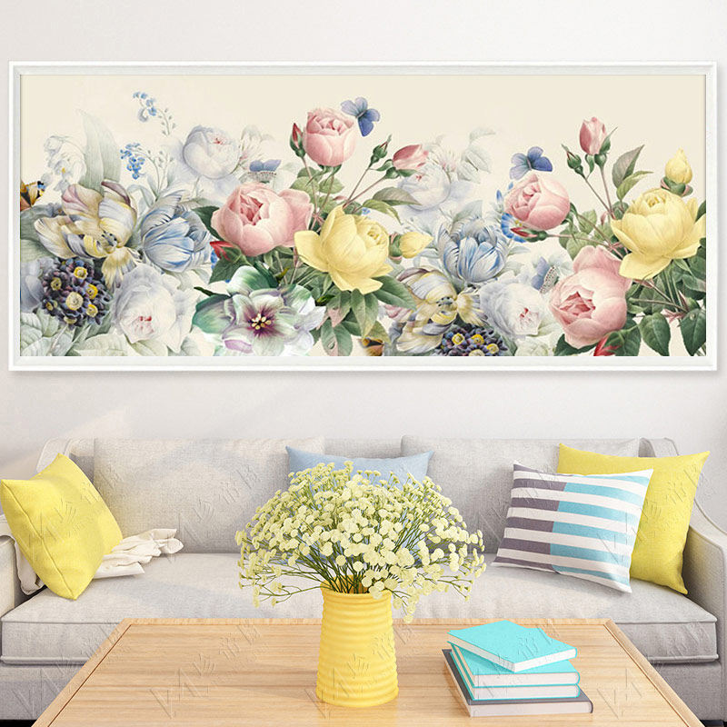 花开富贵十字绣2024新款线绣客厅牡丹花简单自己绣花卉系列画2025