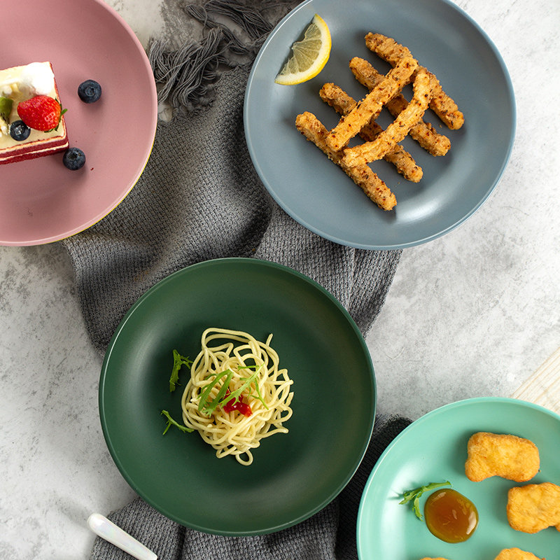 慈母龙家用菜盘深盘特别好看的高级感陶瓷盘子in风轻奢炒菜盘碗套,餐饮具,盘,淘宝优惠券,粉丝福利购,淘宝优惠卷