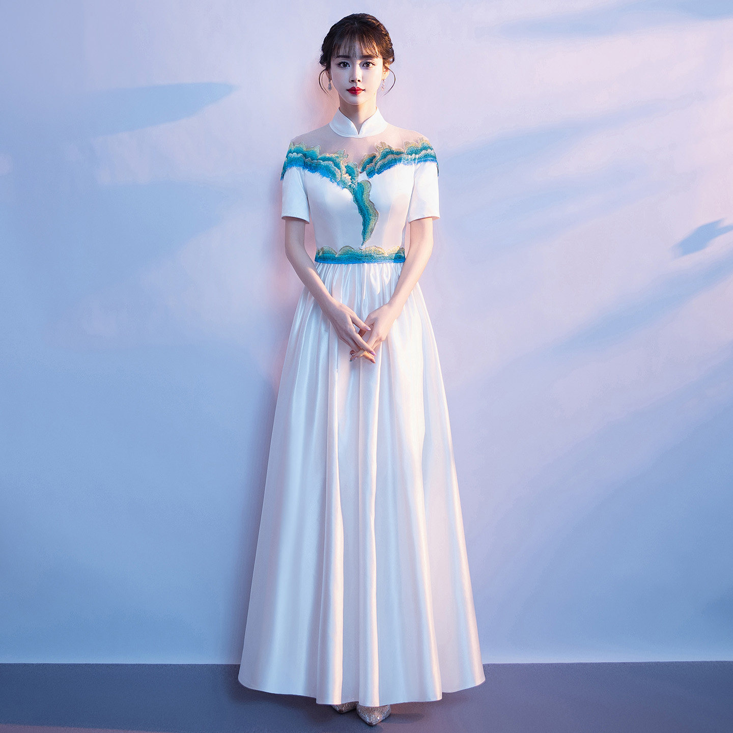 大合唱演出服装女长裙舞台晚礼服