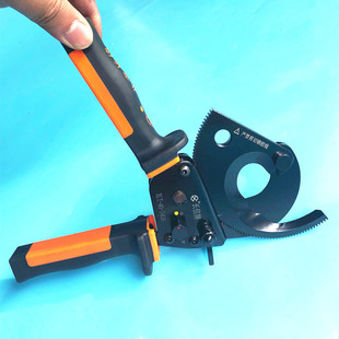 长信牌J40A电缆剪棘轮式铜铝电缆剪线 线缆剪齿轮切刀手持迷你轻