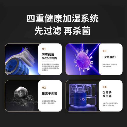 迈丰益武免倒茶水桶智能茶水桶无雾加湿器茶盘废水桶自动蒸发过滤