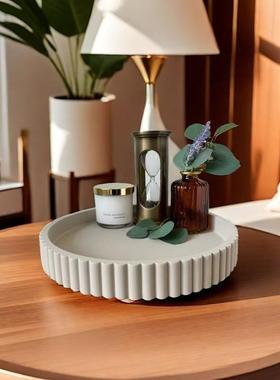 凹槽荷叶边装饰碗 - 客厅造型咖啡桌书架和控制台桌造型家居装饰