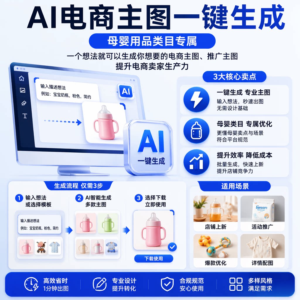 ai一键生成主图详情电商作图工平面广告设计