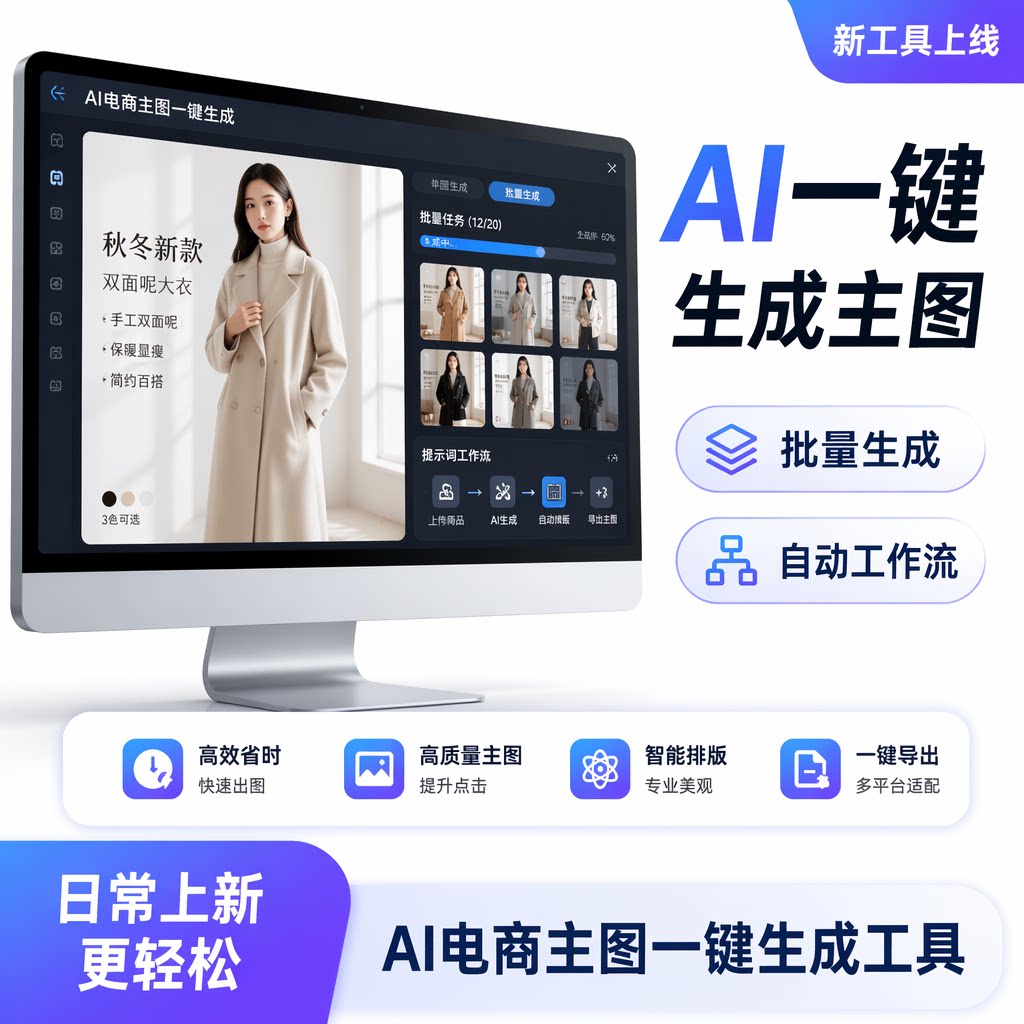 ai一键生成主图详情电商作图工平面广告设计