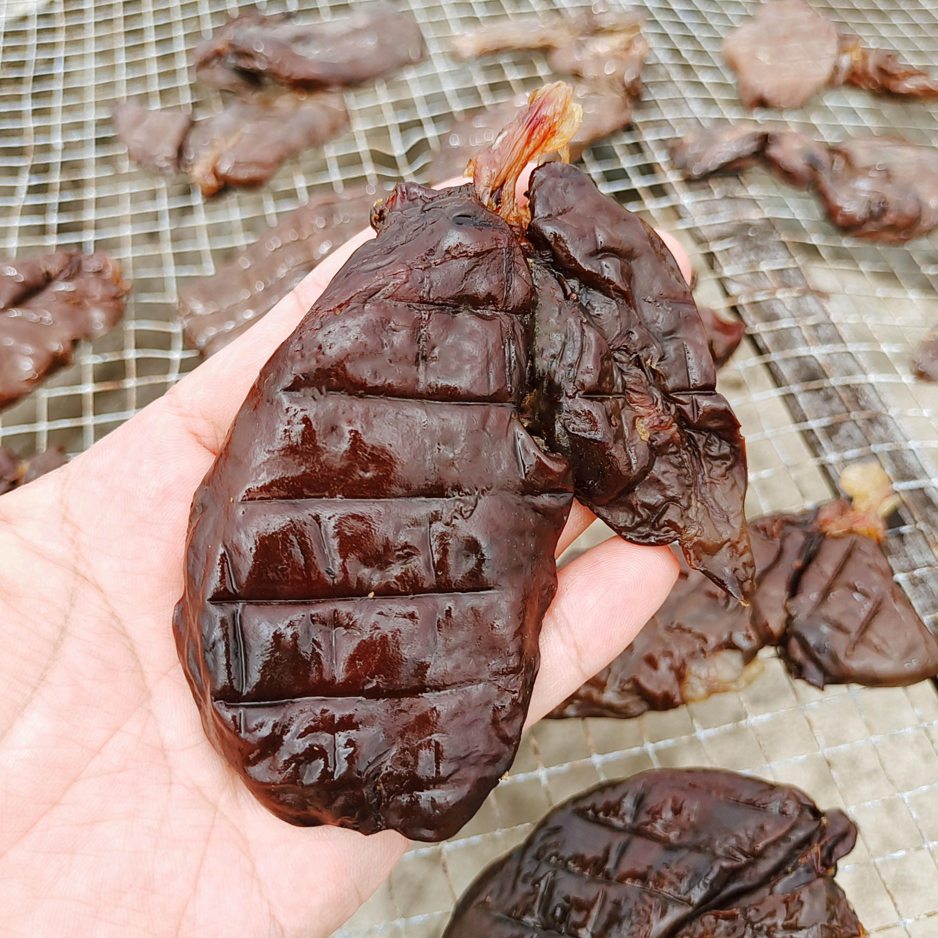 .广式腊味东莞虎门特产白沙腊鸭肝大鸭子鸭肝 500g包邮