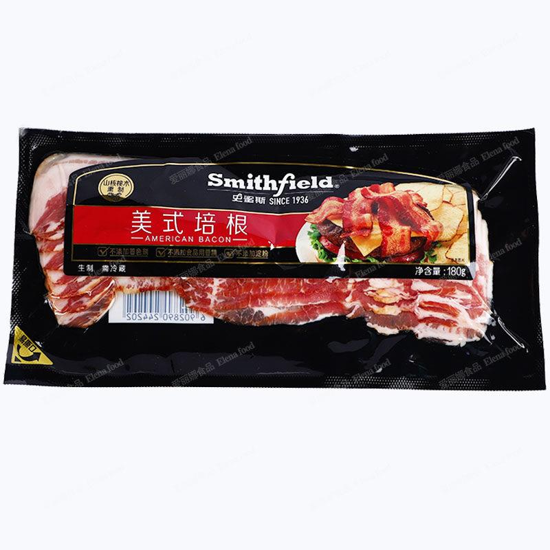 史密斯美式培根180g 肉片原切无添加淀粉三明治早餐肉