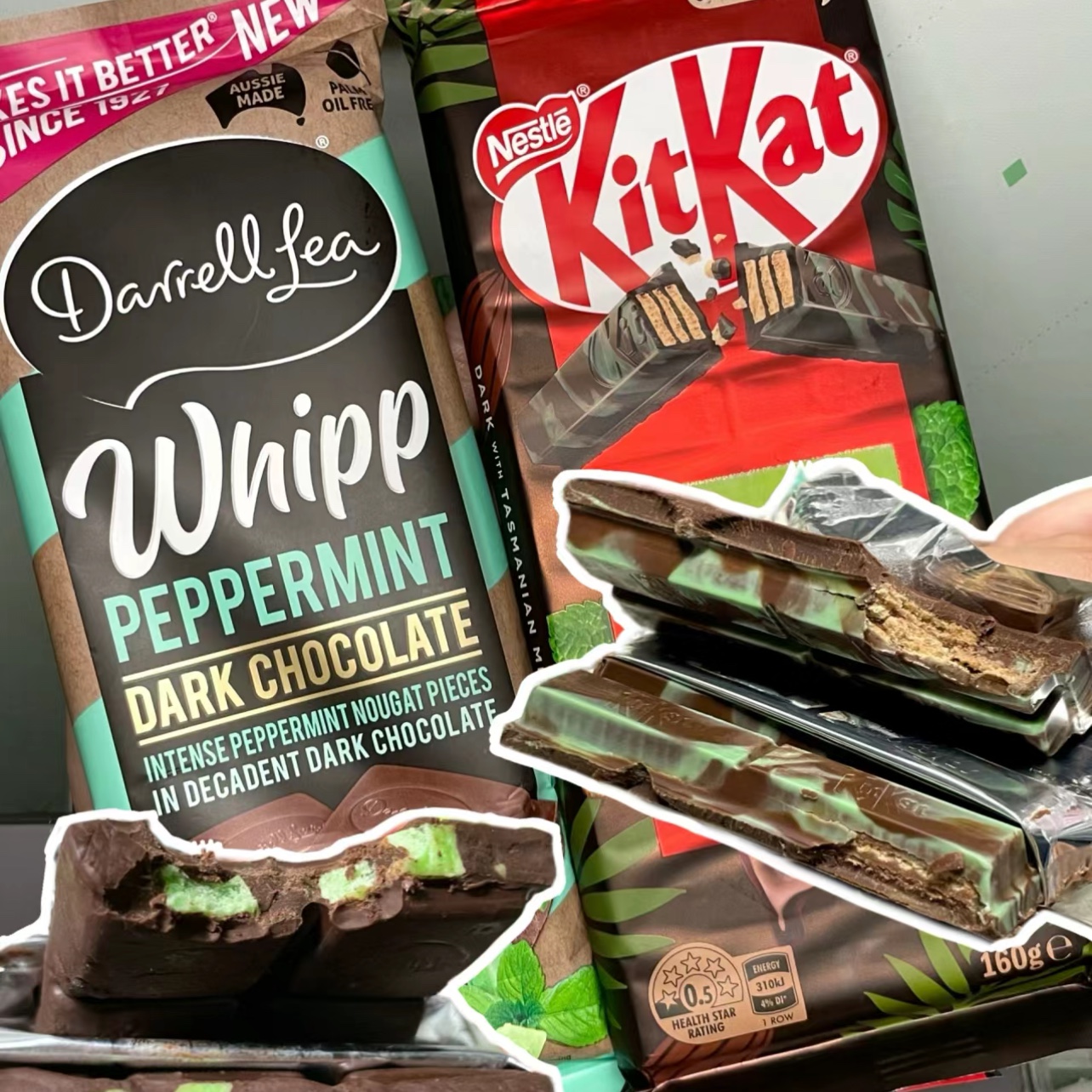 三件包直邮 雀巢KitKat薄荷焦糖牛奶巧克力威化黑巧（代可可脂）