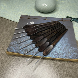 编织毛衣包包毛线防滑材料包 范士檀木柄针手工勾针工具套装