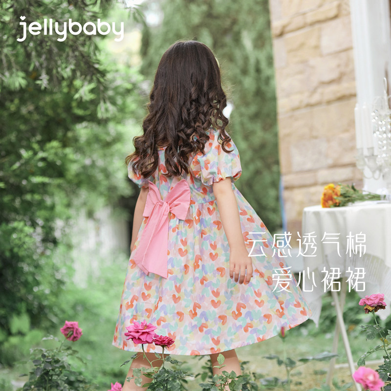 女童裙子夏季宝宝洋气时髦公主裙夏款小童夏装衣服纯棉儿童连衣裙