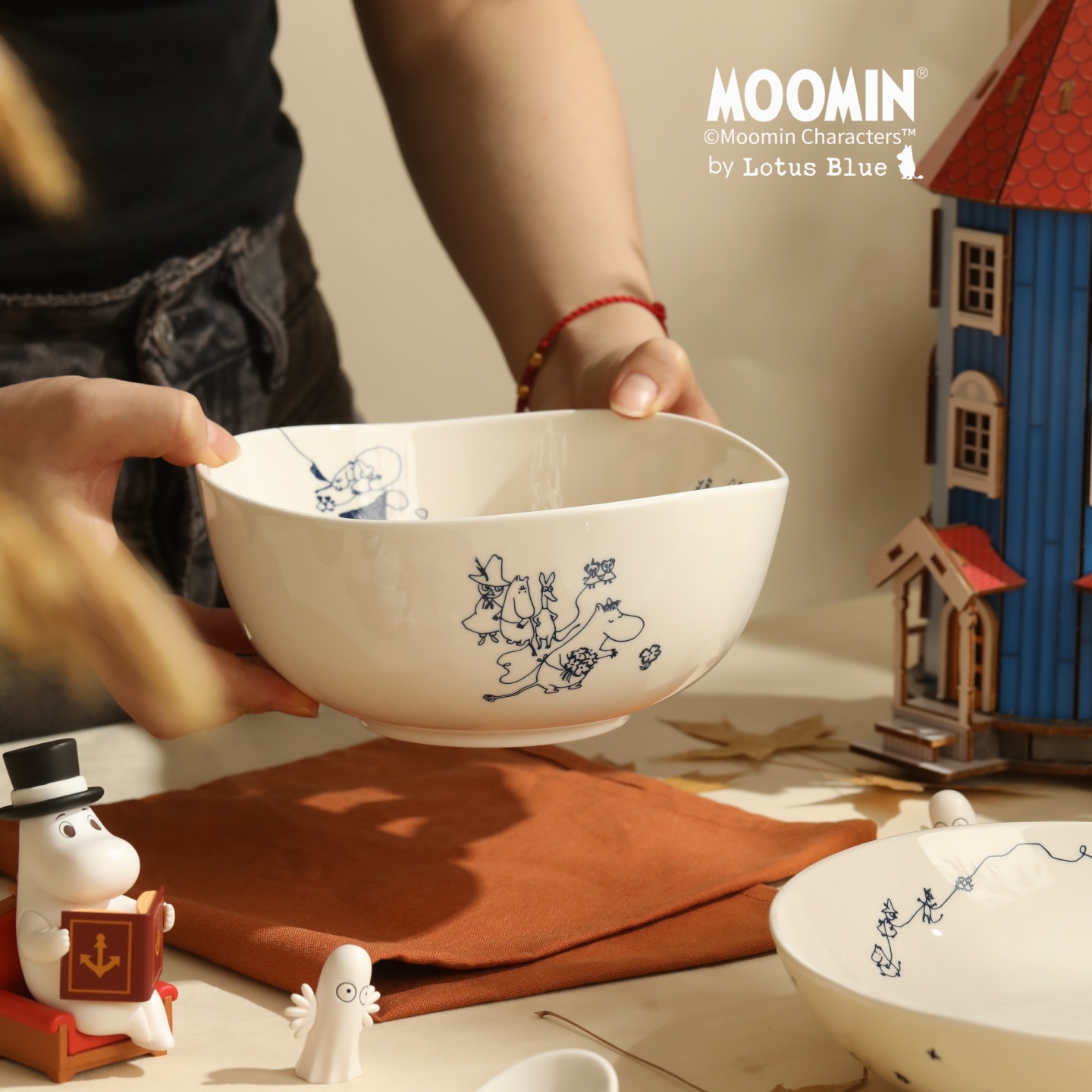 moomin强化瓷日式大众抗冲击餐具