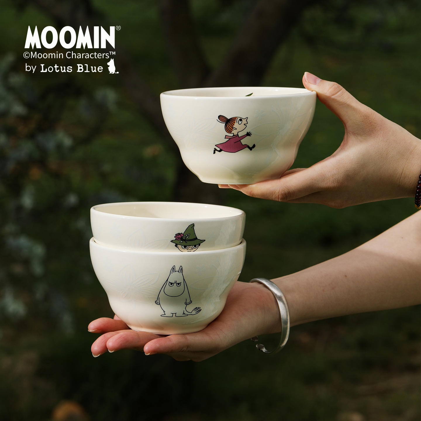 姆明陶瓷卡通大众防烫耐高温碗