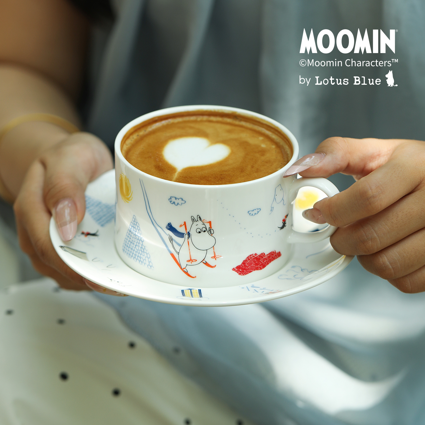 姆明骨瓷水杯马克杯咖啡杯