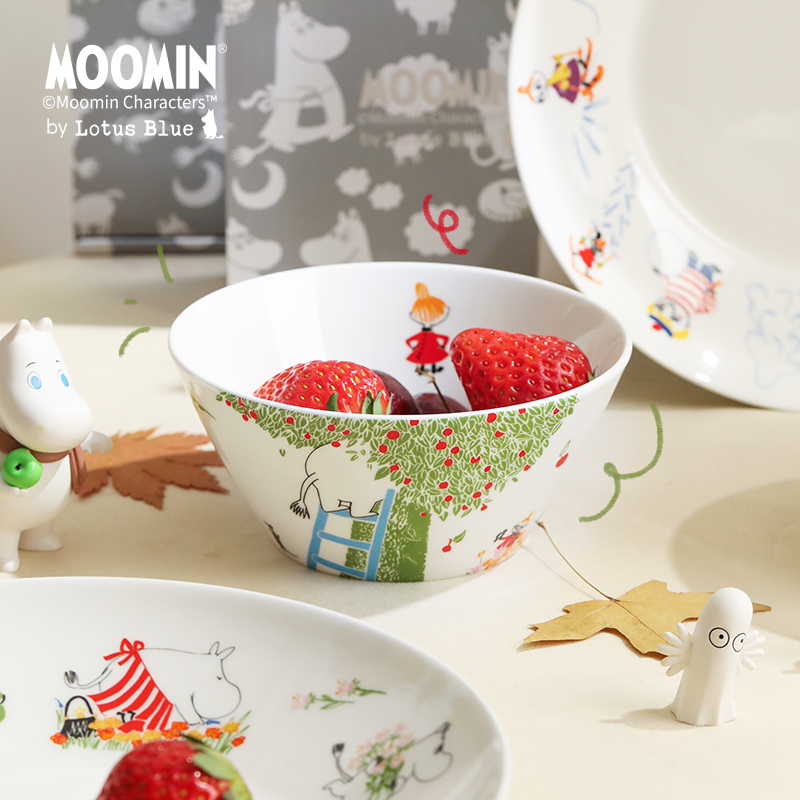 moomin卡通联名骨瓷可爱碗具创意