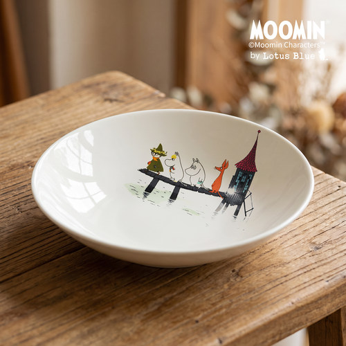 moomin姆明陶瓷盘碟子菜盘西餐餐盘家用高碗盘仪式感早餐盘点心碟