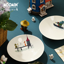 moomin餐具骨瓷陶瓷盘子家用创意卡通可爱餐盘菜盘子大深盘正版