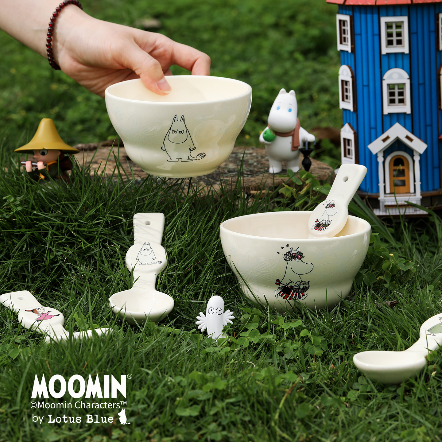 姆明陶瓷卡通大众防烫耐高温碗