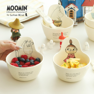 moomin姆明同款碗手把碗陶瓷碗具家用2025新款高颜值餐具酸奶面碗