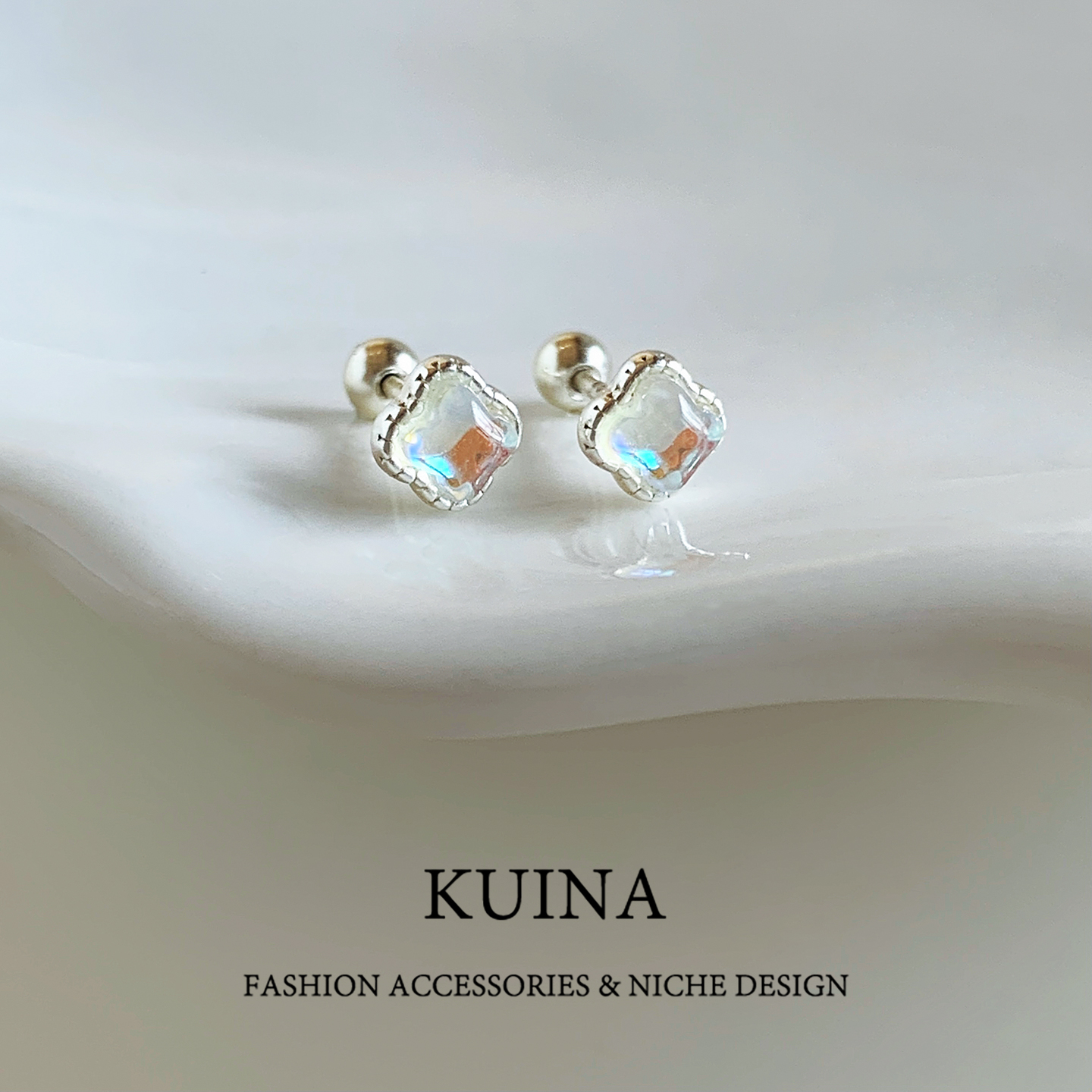 999纯银耳钉女睡觉免摘养耳洞