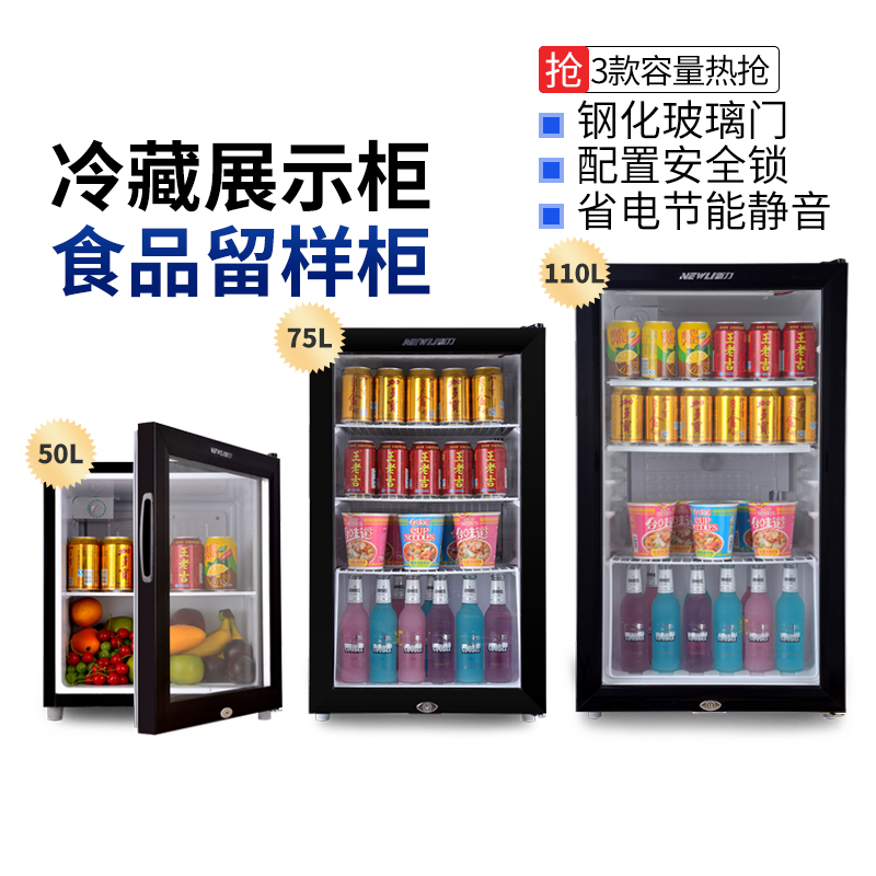 食品留样柜学g校食堂留样专用柜冰箱家用保鲜冷藏展示柜小冰柜双