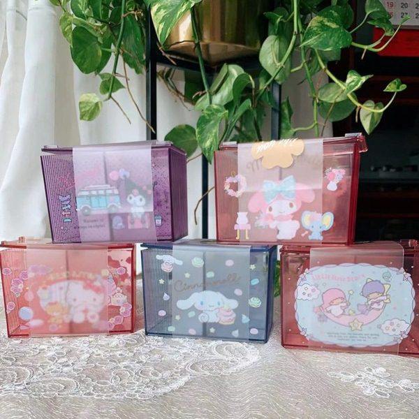 亚克力桌面防水防尘护肤品收纳盒带盖带分格KT玉桂狗棉签整理盒,收纳整理,化妆箱/盒,淘宝优惠券,粉丝福利购,淘宝优惠卷