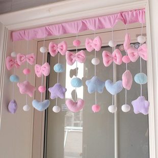 新款门帘魔术贴厨房纱窗门帘隔断帘家用免打孔蚊帐装饰帘卧室