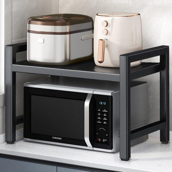 厨房微波炉置物架家用台面烤箱支架多层电饭锅可伸缩收纳架子,厨房/烹饪用具,微波炉置物架,淘宝优惠券,粉丝福利购,淘宝优惠卷