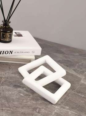 现套代简约几1807卧何树方形环艺术摆件客厅室脂书房电视柜家居装