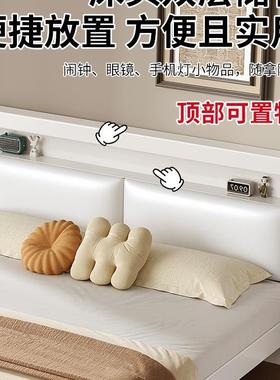 床铁艺床双人家用1米8加粗加厚铁ALQ04RQ4床架锈不钢单人床铁架床