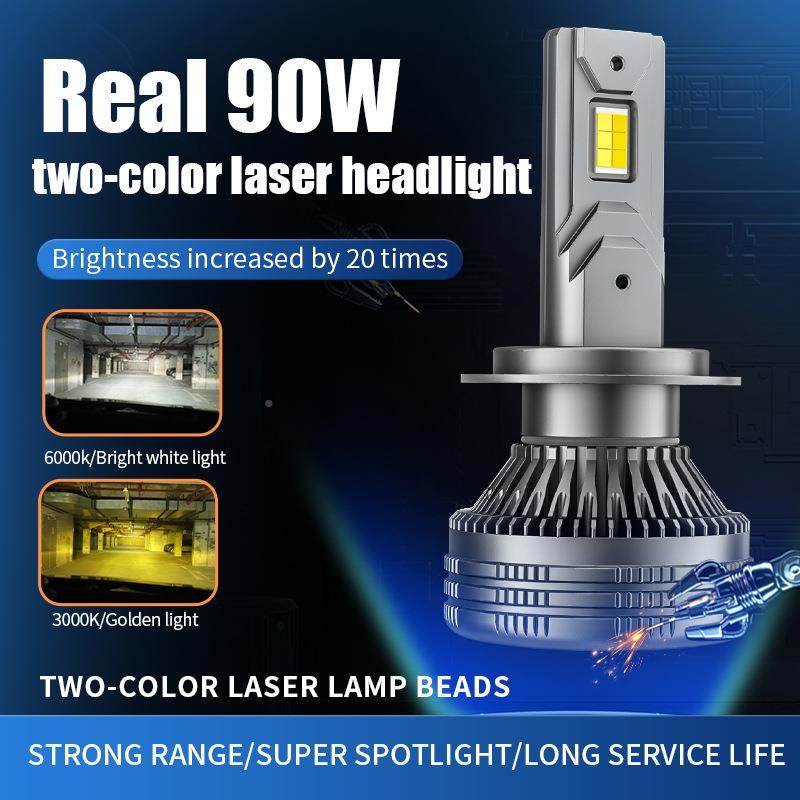 跨境新品90W功率9006暖黄KN-399光H大7车90车05灯无损安装汽双色L,鲜花速递/花卉仿真/绿植园艺,其它园艺用品,淘宝优惠券,粉丝福利购,淘宝优惠卷