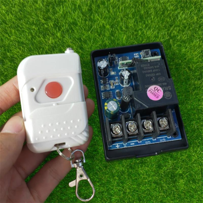 白色桃木单遥控D12-48V1LC132V4V3键6V0A一路汽2车喇叭路灯水泵开