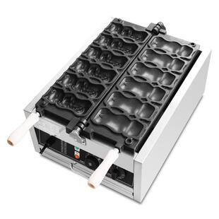 电热6格抱鱼烧机饼华夫机猫VEK猫咪抱鱼松饼机小烧爆浆猫鱼猫机热